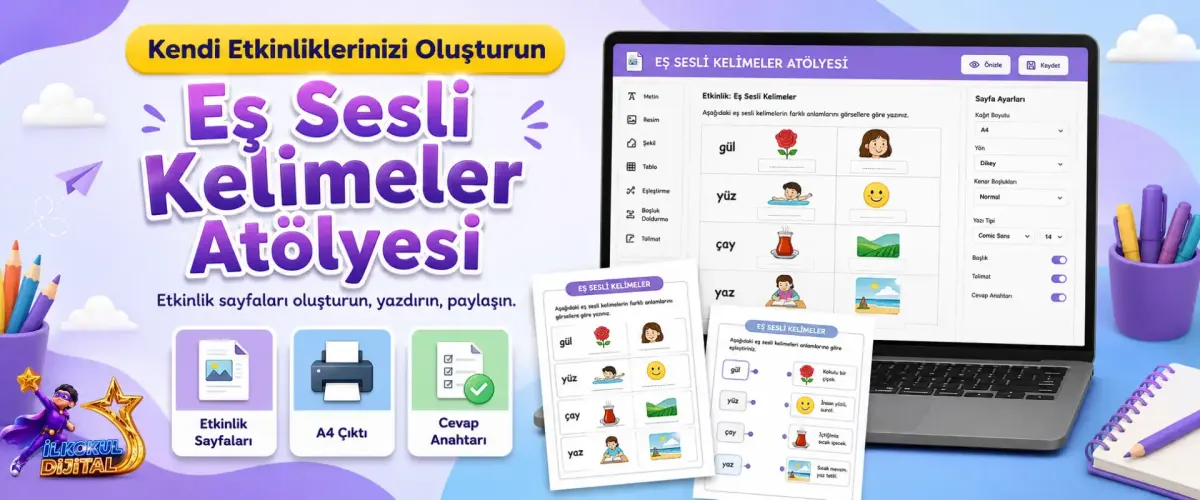 Eş Sesli Kelimeler Atölyesi