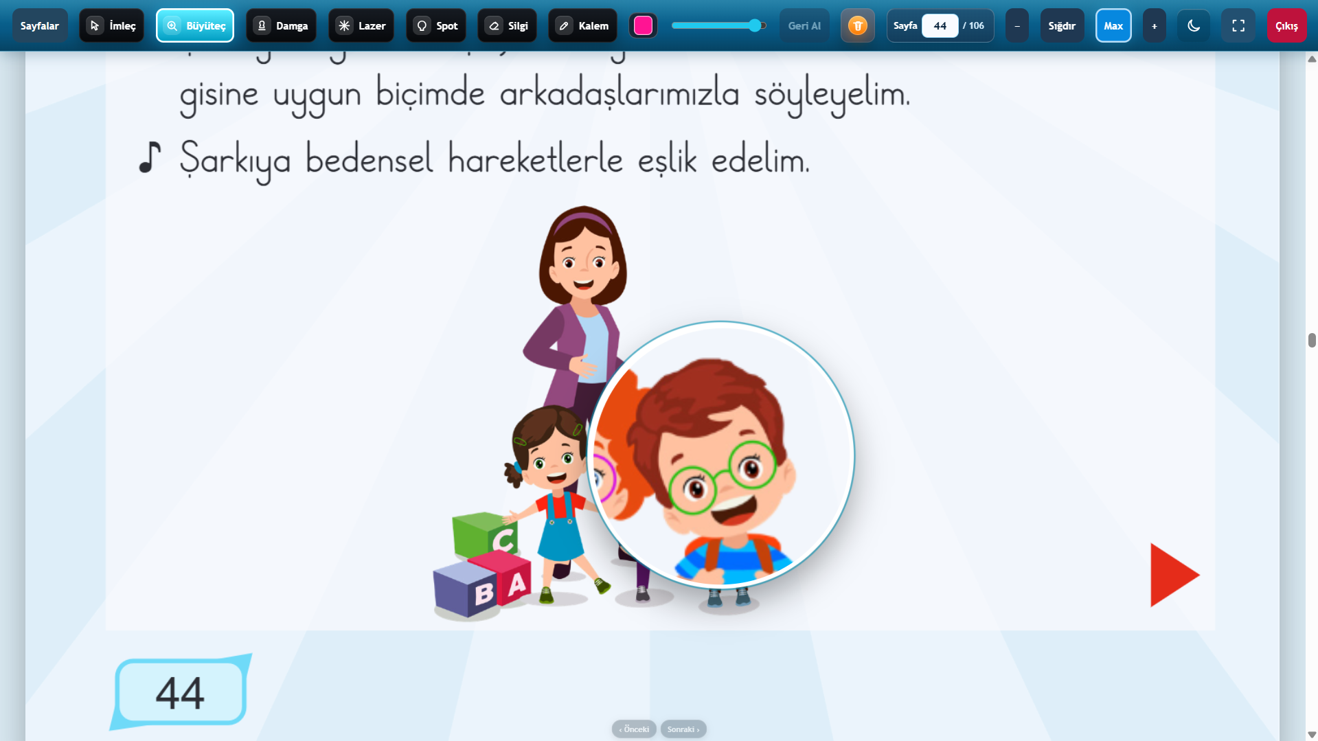 Büyüteç aracı