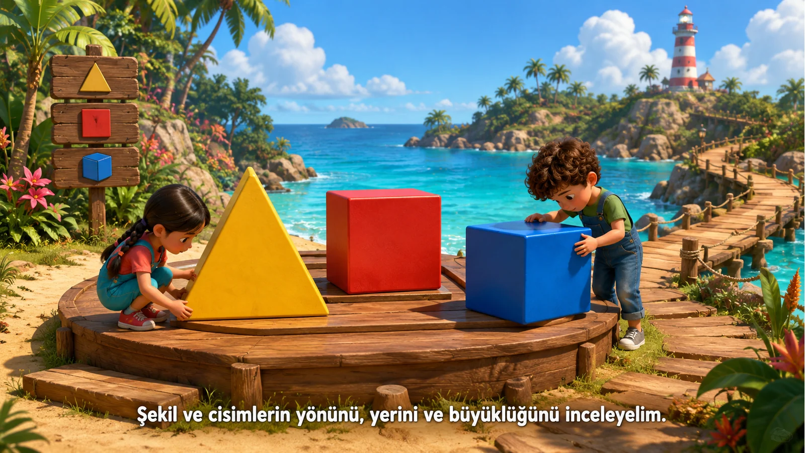 Geometrik Cisim ve Şekillerin Değişmeyen Özellikleri Konu Anlatımı akıllı tahta konu anlatımı ön izlemesi