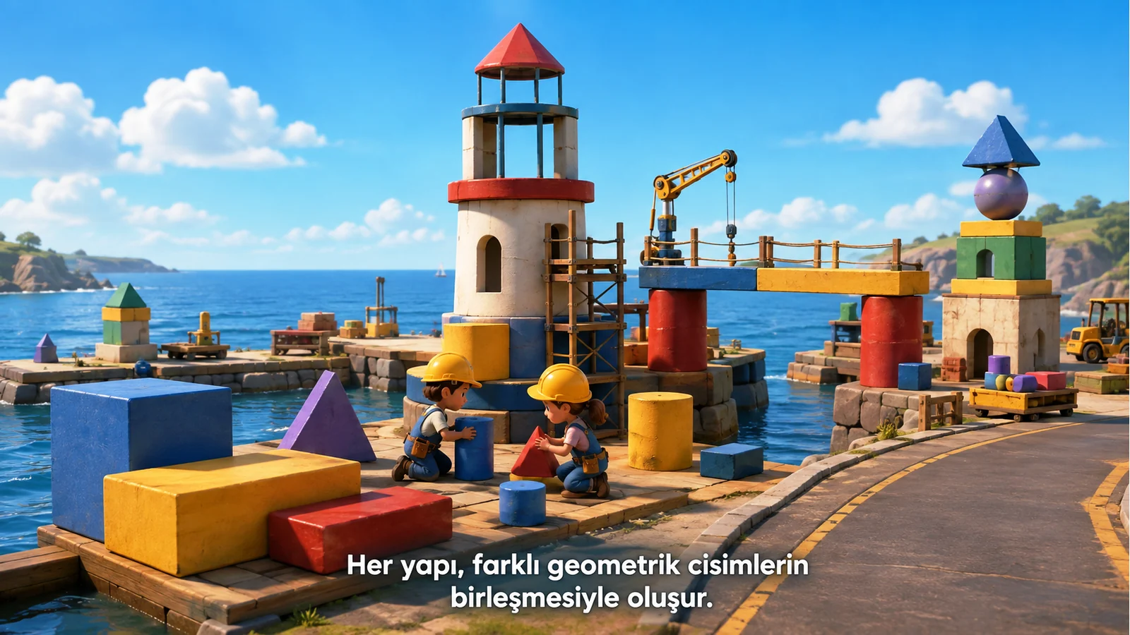 Geometrik Cisimlerle Yapılar Oluşturma Konu Anlatımı akıllı tahta konu anlatımı ön izlemesi