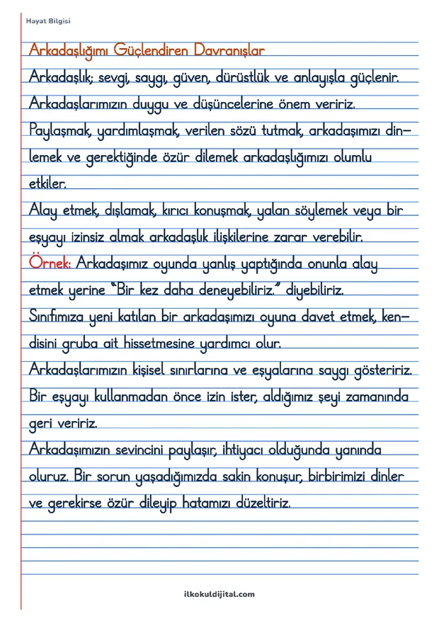 2.Sınıf 4.Hafta Defter Notları set ön izlemesi