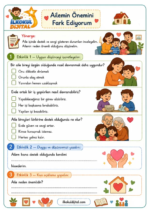 2. Sınıf Hayat Bilgisi 14. Hafta: Ailenin Önemi ön izlemesi