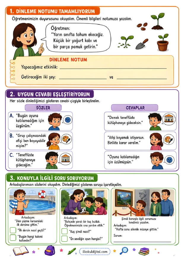 2. Sınıf Hayat Bilgisi: Etkili İletişim ön izlemesi