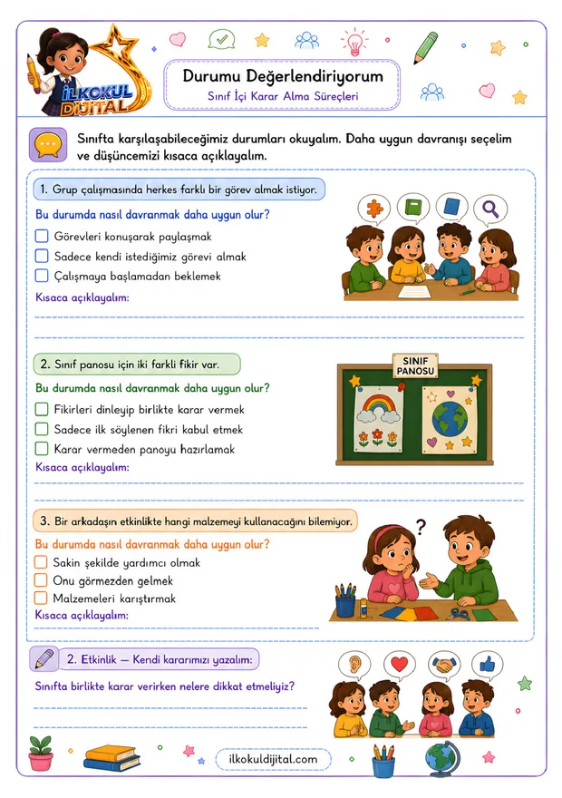 2. Sınıf Hayat Bilgisi 5. Hafta: Sınıfta Karar Alma ön izlemesi