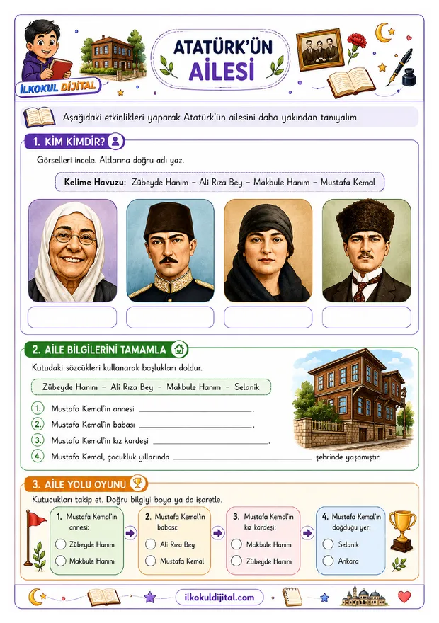 2. Sınıf Hayat Bilgisi 21. Hafta: Atatürk’ün Öğrencilik Yılları ön izlemesi