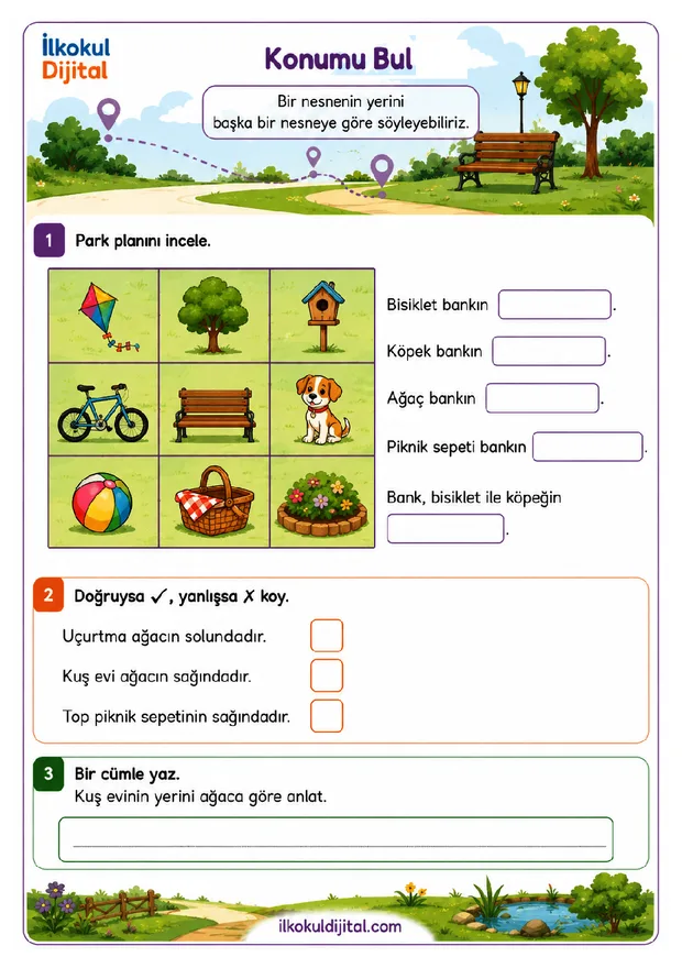 2. Sınıf Matematik 33. Hafta: Mesafe ve Yönlerle Hedefe Ulaşma ön izlemesi