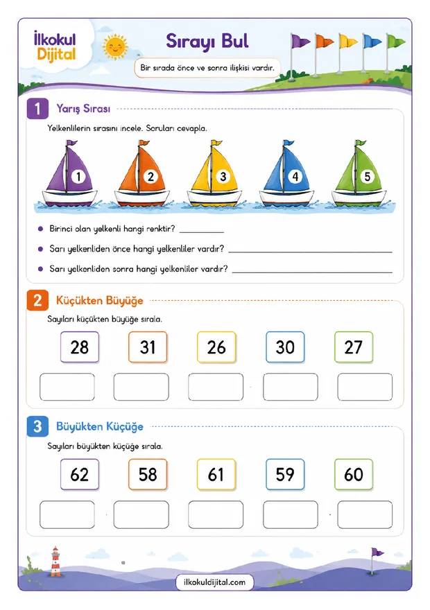2. Sınıf Matematik 10. Hafta: 100’e Kadar Sayıları Sıralama ve Sayı Doğrusunda Gösterme ön izlemesi