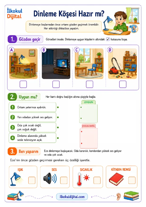 2. Sınıf Türkçe 14. Hafta: Dinleme/İzleme Ortamını Gözden Geçirme ön izlemesi