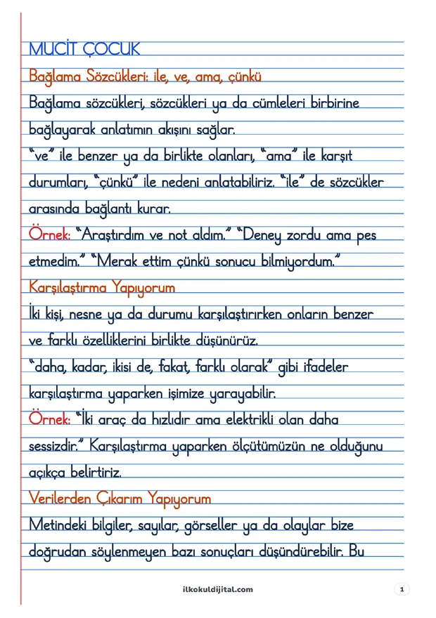 2. Sınıf Türkçe 27. Hafta: Mucit Çocuk Defter Notları ön izlemesi