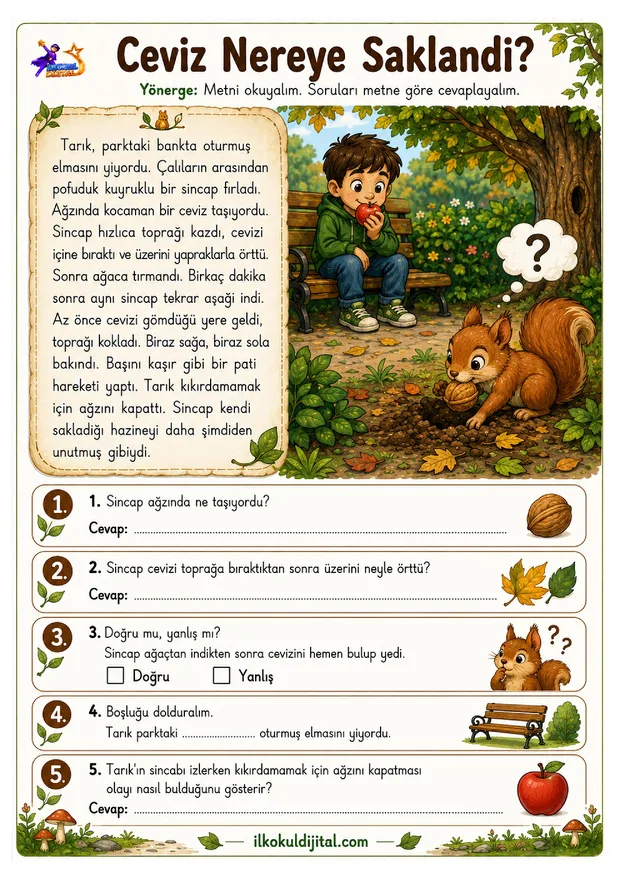 2. Sınıf Okuma ve Anlama 12 ön izlemesi