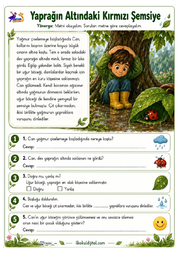 2. Sınıf Okuma ve Anlama 14 ön izlemesi