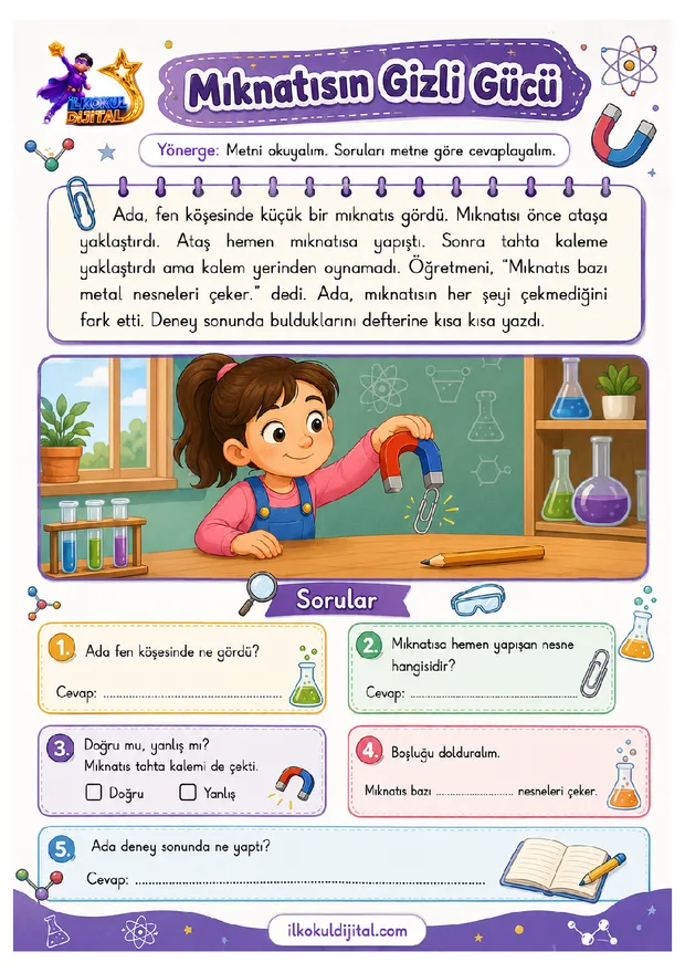 2. Sınıf Okuma ve Anlama 1 ön izlemesi