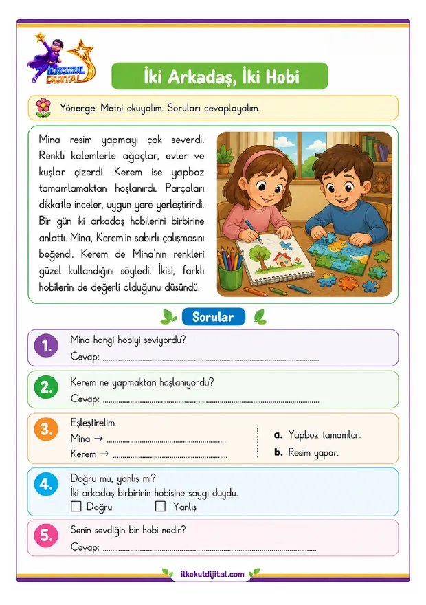 Okuma ve Anlama ön izlemesi
