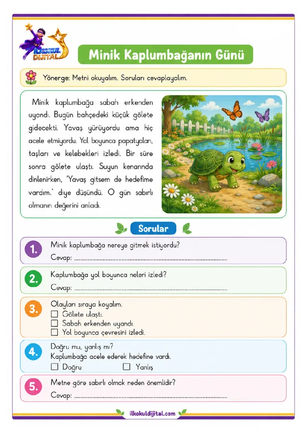 Okuma ve Anlama ön izlemesi