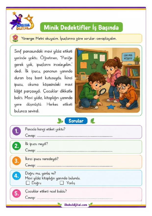 Okuma ve Anlama ön izlemesi
