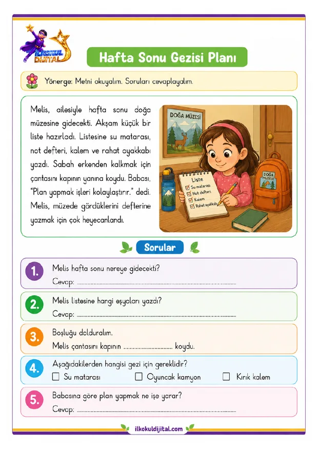 Okuma ve Anlama ön izlemesi