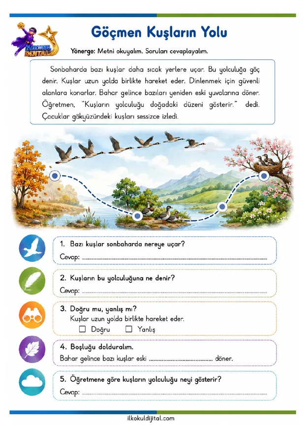 2. Sınıf Okuma ve Anlama 3 ön izlemesi