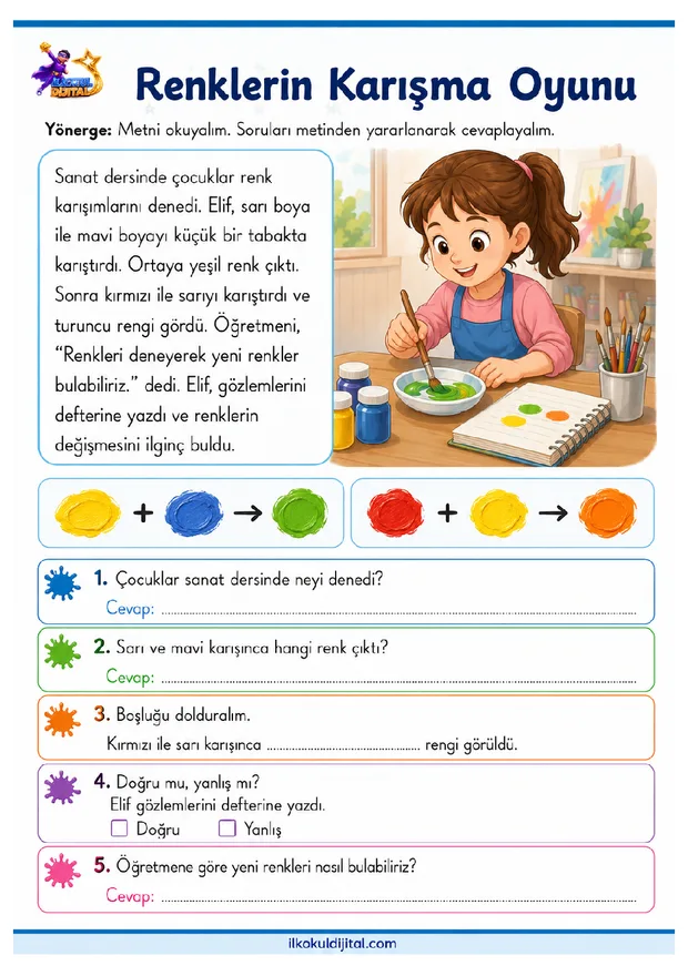 2. Sınıf Okuma ve Anlama 5 ön izlemesi