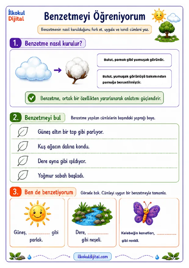 Yazılarda Benzetme Kullanma ön izlemesi