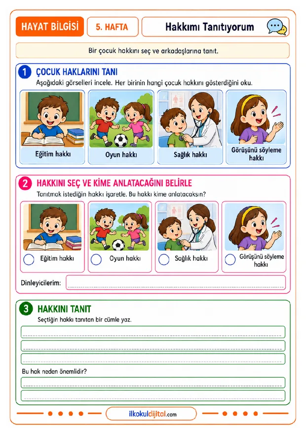 3. Sınıf 5. Hafta Etkinlik Paketi ön izlemesi