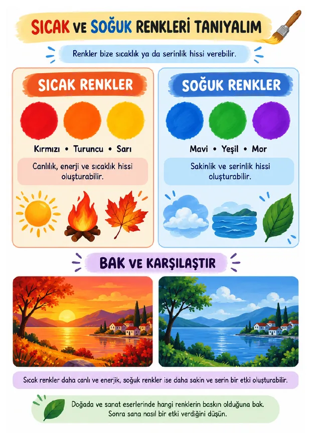 Sıcak ve Soğuk Renkleri Ayırt Etme ön izlemesi