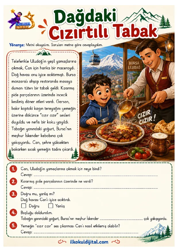 3. Sınıf Okuma ve Anlama 13 ön izlemesi
