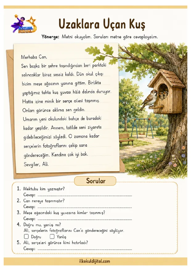 3. Sınıf Okuma ve Anlama 6 ön izlemesi