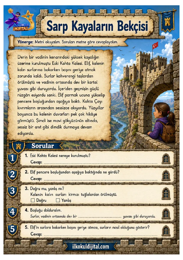 4. Sınıf Okuma ve Anlama 2 ön izlemesi