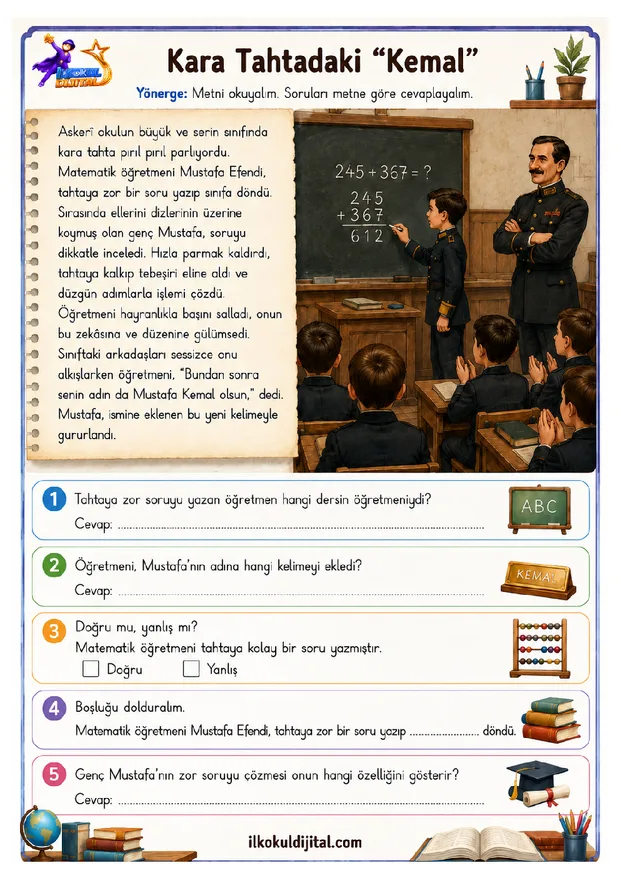 4. Sınıf Okuma ve Anlama 9 ön izlemesi