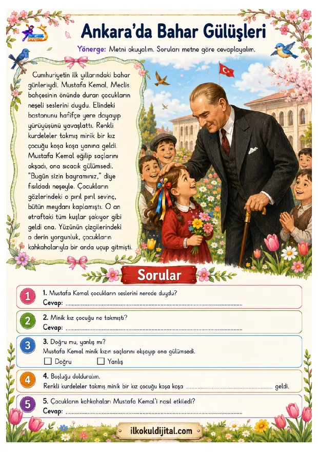 4. Sınıf Okuma ve Anlama 10 ön izlemesi