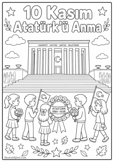 Atatürk Haftası Boyama Sayfası 2