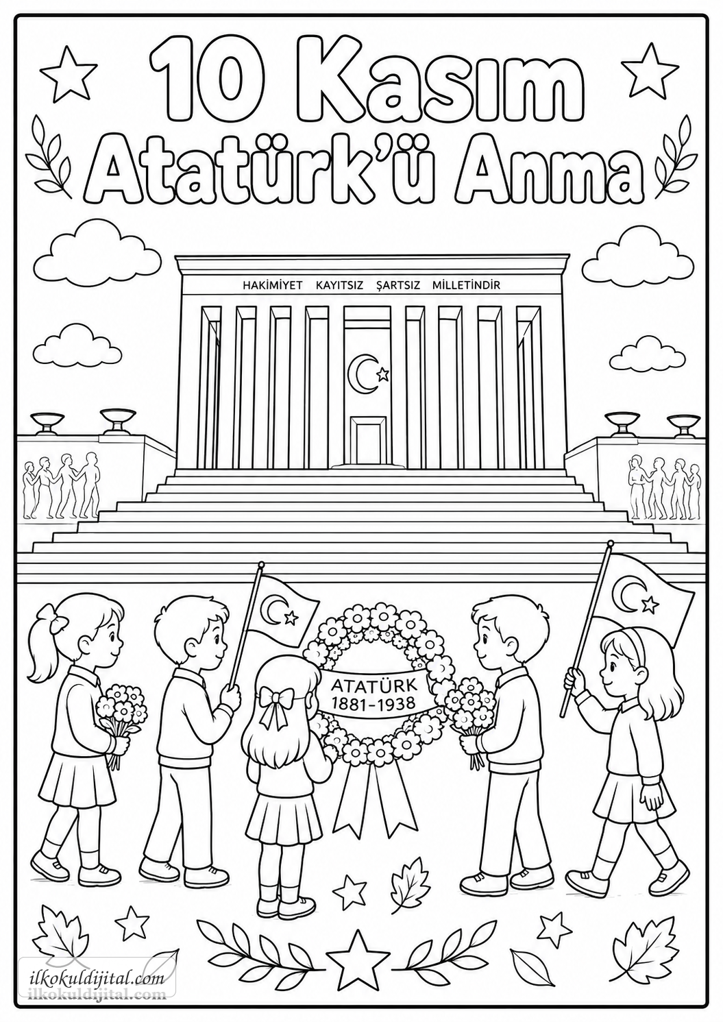 Atatürk Haftası Boyama Sayfası 2