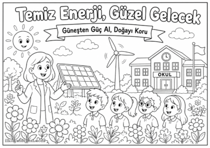 Enerji Tasarrufu Haftası Boyama Sayfası 7