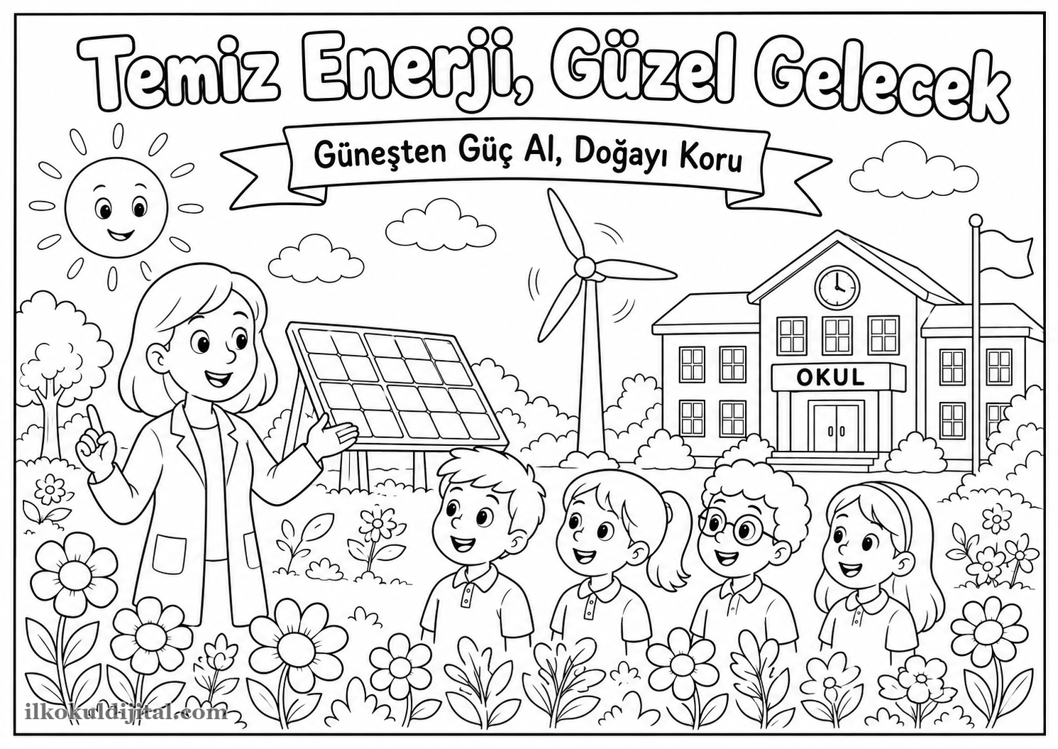Enerji Tasarrufu Haftası Boyama Sayfası 7