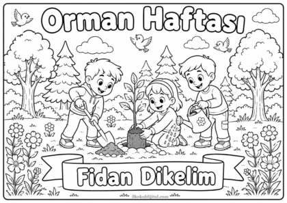 Orman Haftası Boyama Sayfası 6