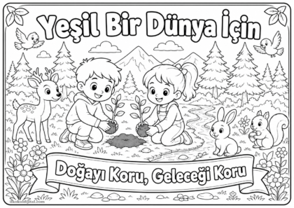 Orman Haftası Boyama Sayfası 9