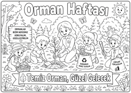 Orman Haftası Boyama Sayfası 10