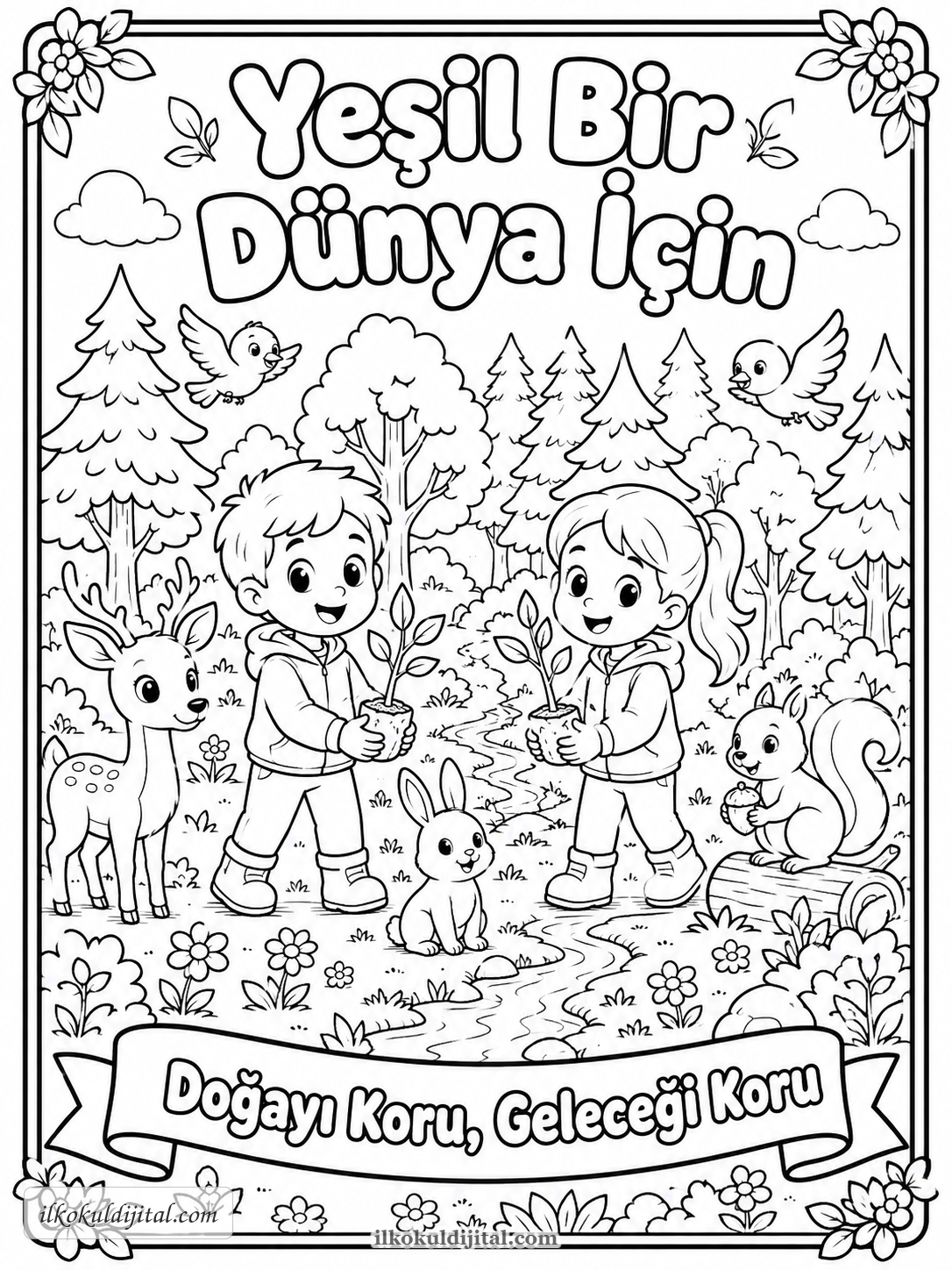 Orman Haftası Boyama Sayfası 4