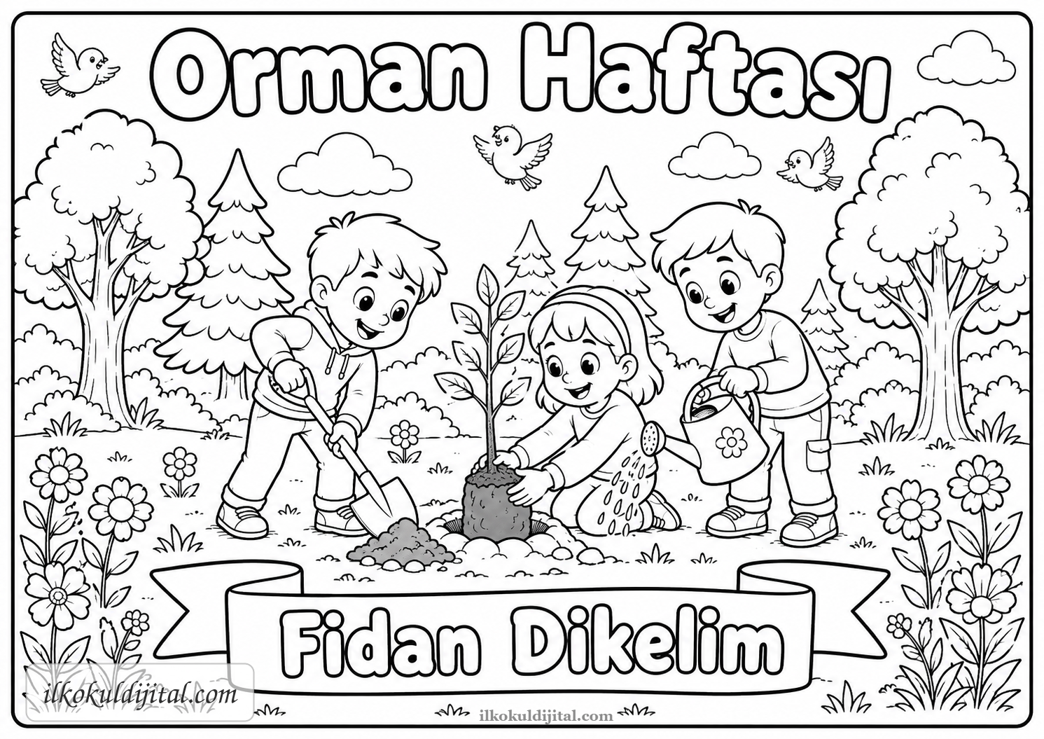 Orman Haftası Boyama Sayfası 6