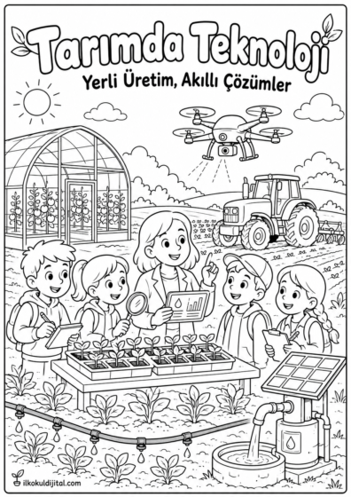 Tutum, Yatırım ve Türk Malları Haftası Boyama Sayfası 9