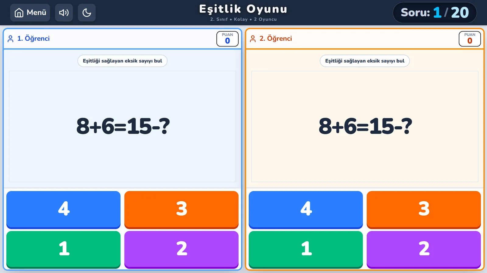 Eşitlik Oyunu ekran görüntüsü