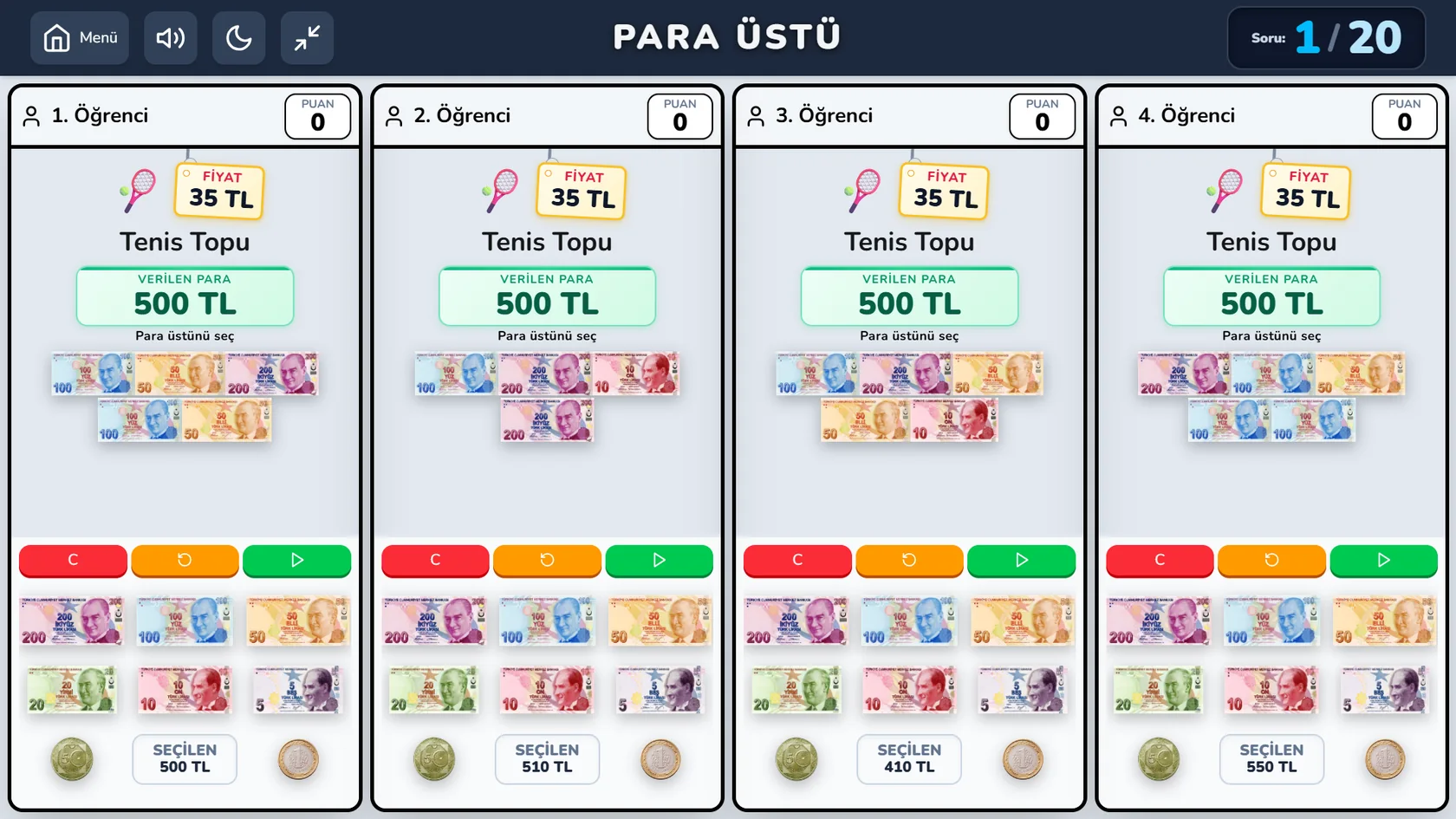 Para Üstü Oyunu ekran görüntüsü