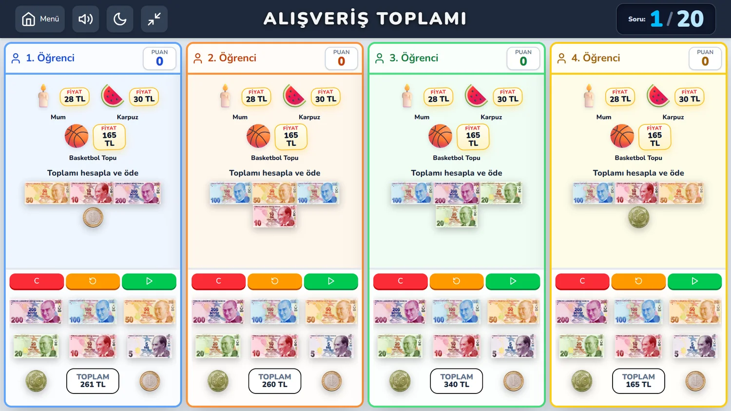 Toplam Alışveriş Oyunu ekran görüntüsü