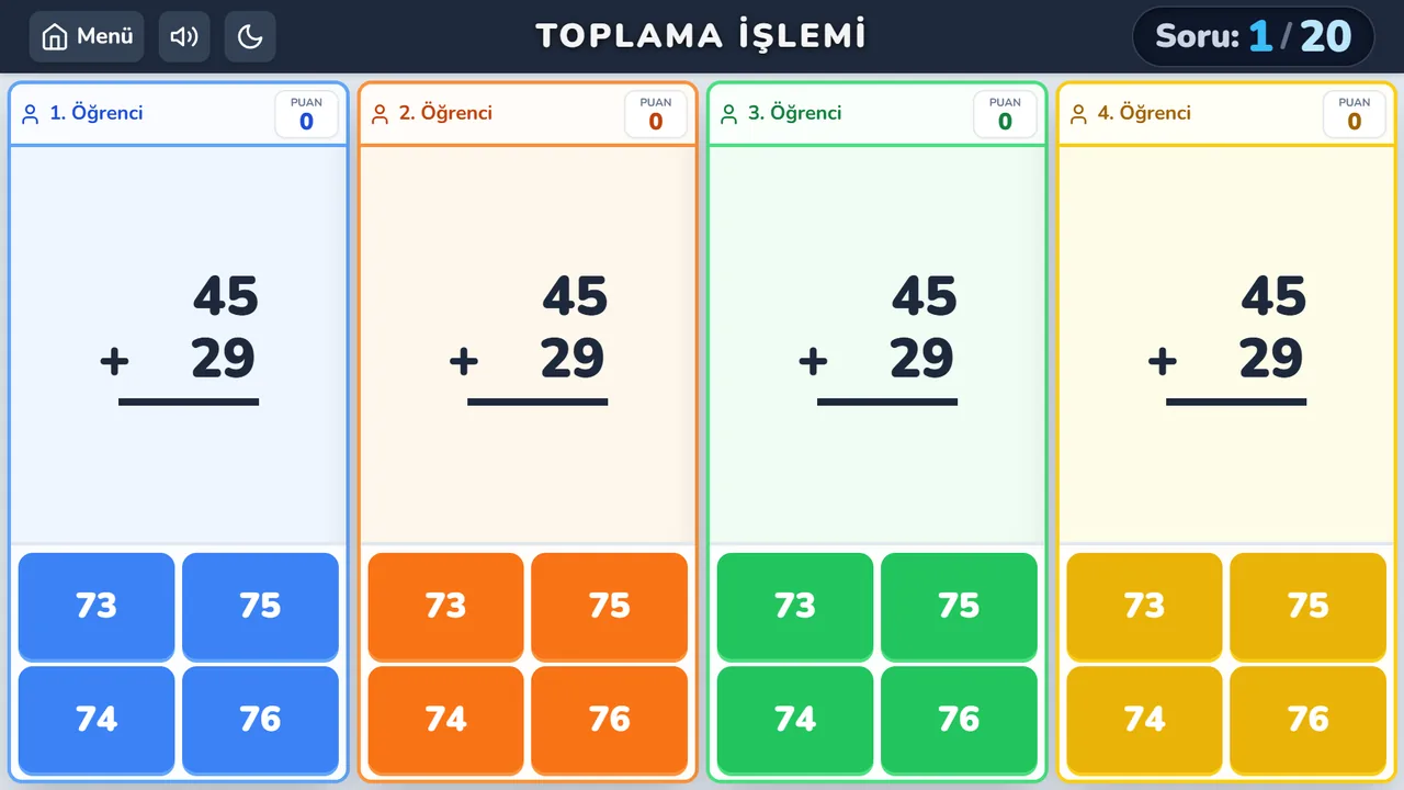 Toplama İşlemi Oyunu ekran görüntüsü